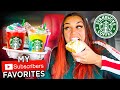 Trying MY Subscribers FAVORITE Fall Starbucks Drinks | Biannca Prince