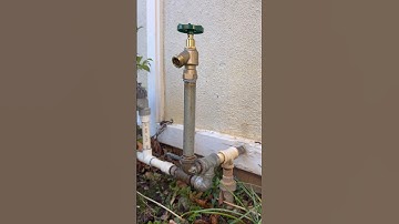 Arrow-breaker, hose bib with built in anti-siphon vacuum breaker #plumber #plumbing