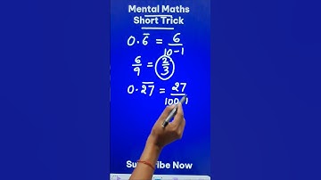 Was that SO EASY? Non-Terminating Recurring Decimals to Rational Form #youtubeshorts #Decimals