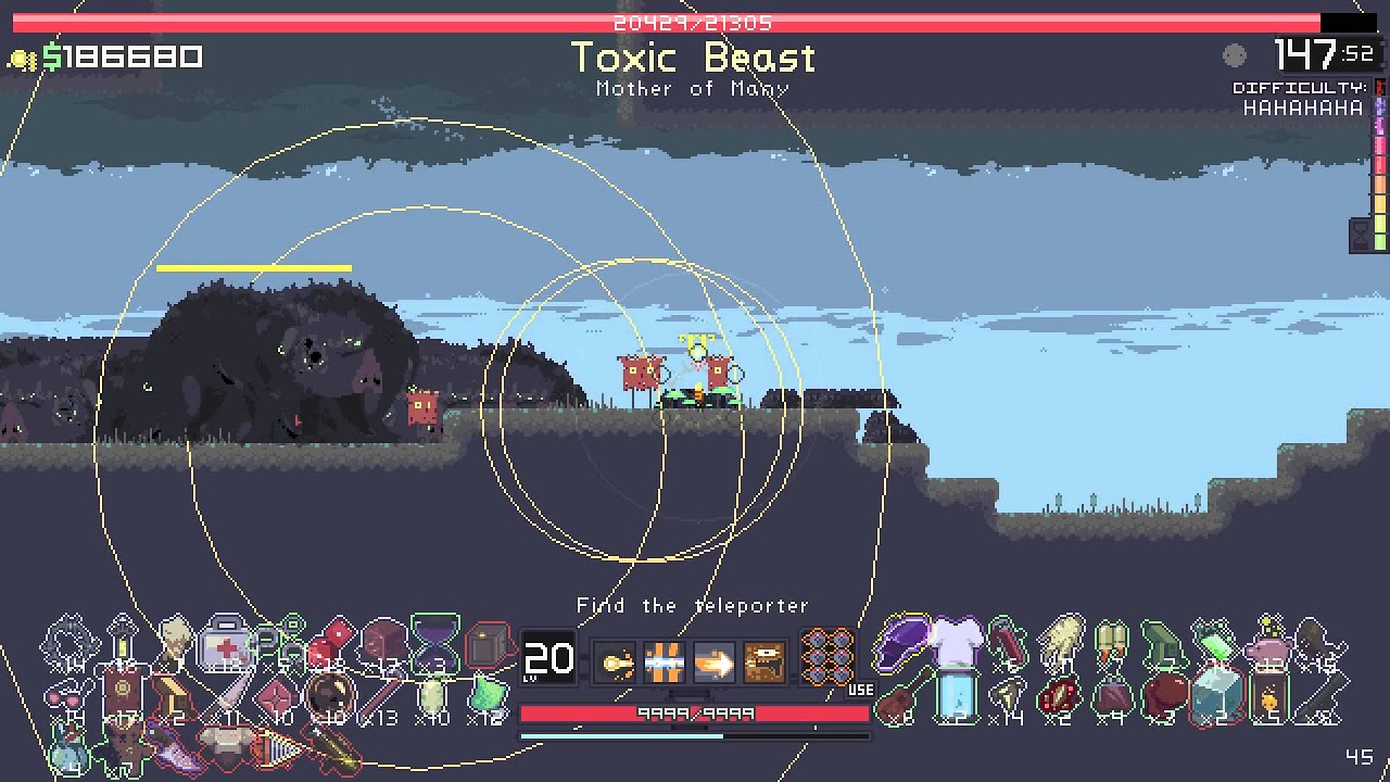 Risk of Rain Boar's Beach Infinite Elite Respawn