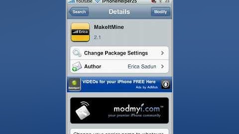 How to change carrier logo and banner on iphone