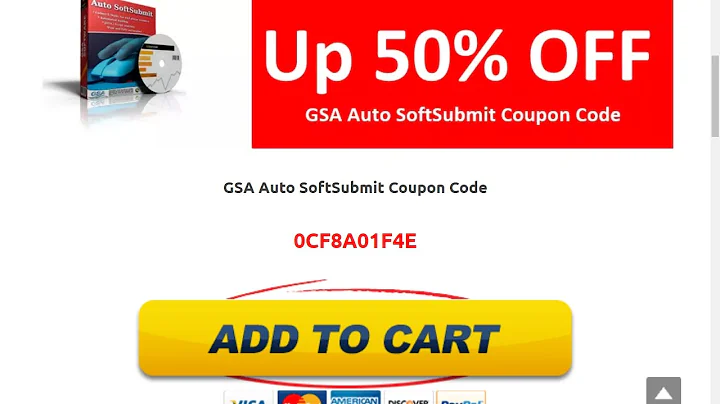 GSA Auto Soft Submit Discount Coupon Code
