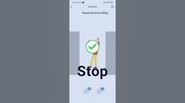 EASY GAME – BRAIN TEST LEVEL 533 STOP THE PERSON FROM FALLING