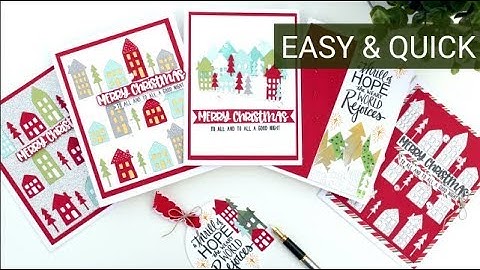 Easy and Quick Die Cut Christmas Cards with Bibi Cameron