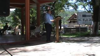 Jair Vallecillo predicando el Evangelio de Cristo,parque central de las vegas santa barbara parte 2
