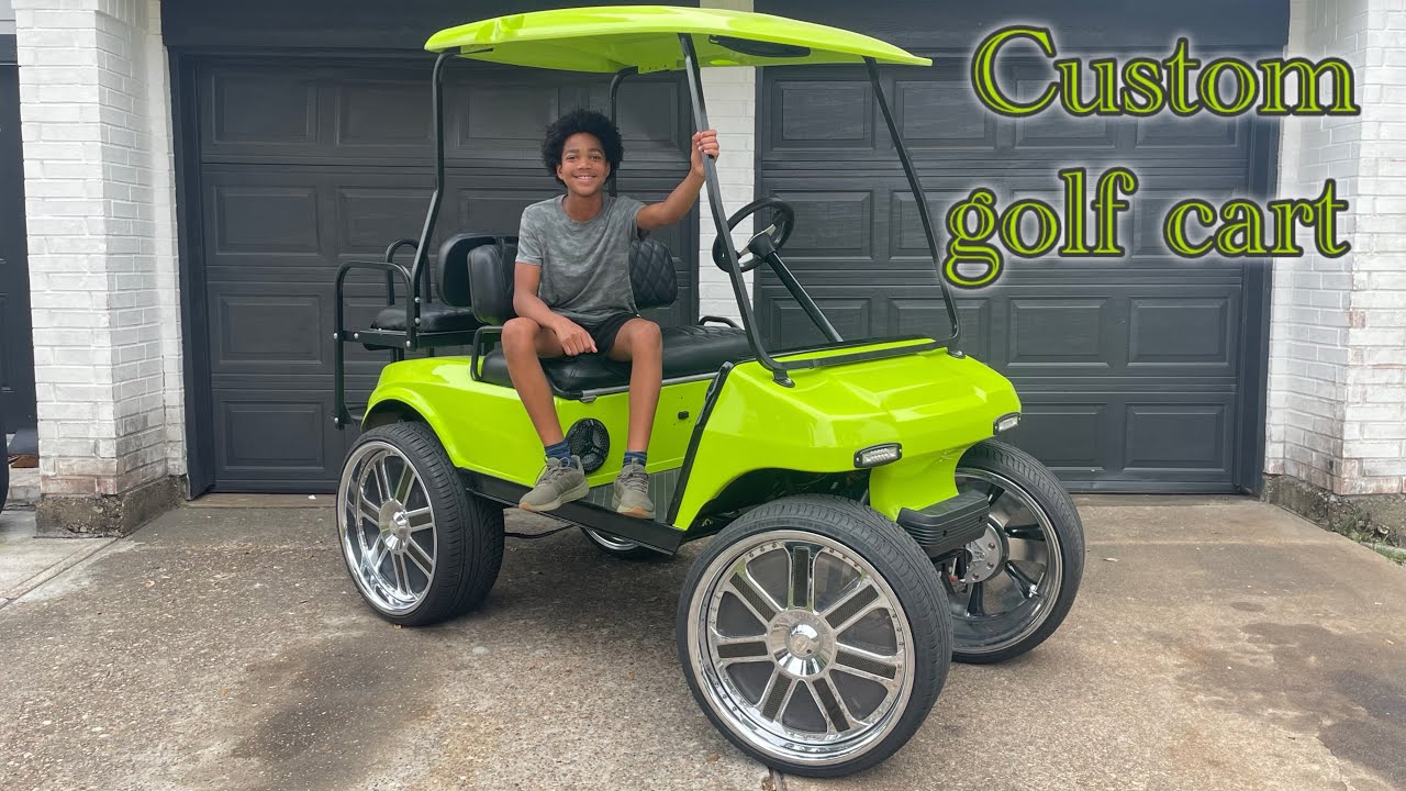 Our custom golf cart is crazy!!