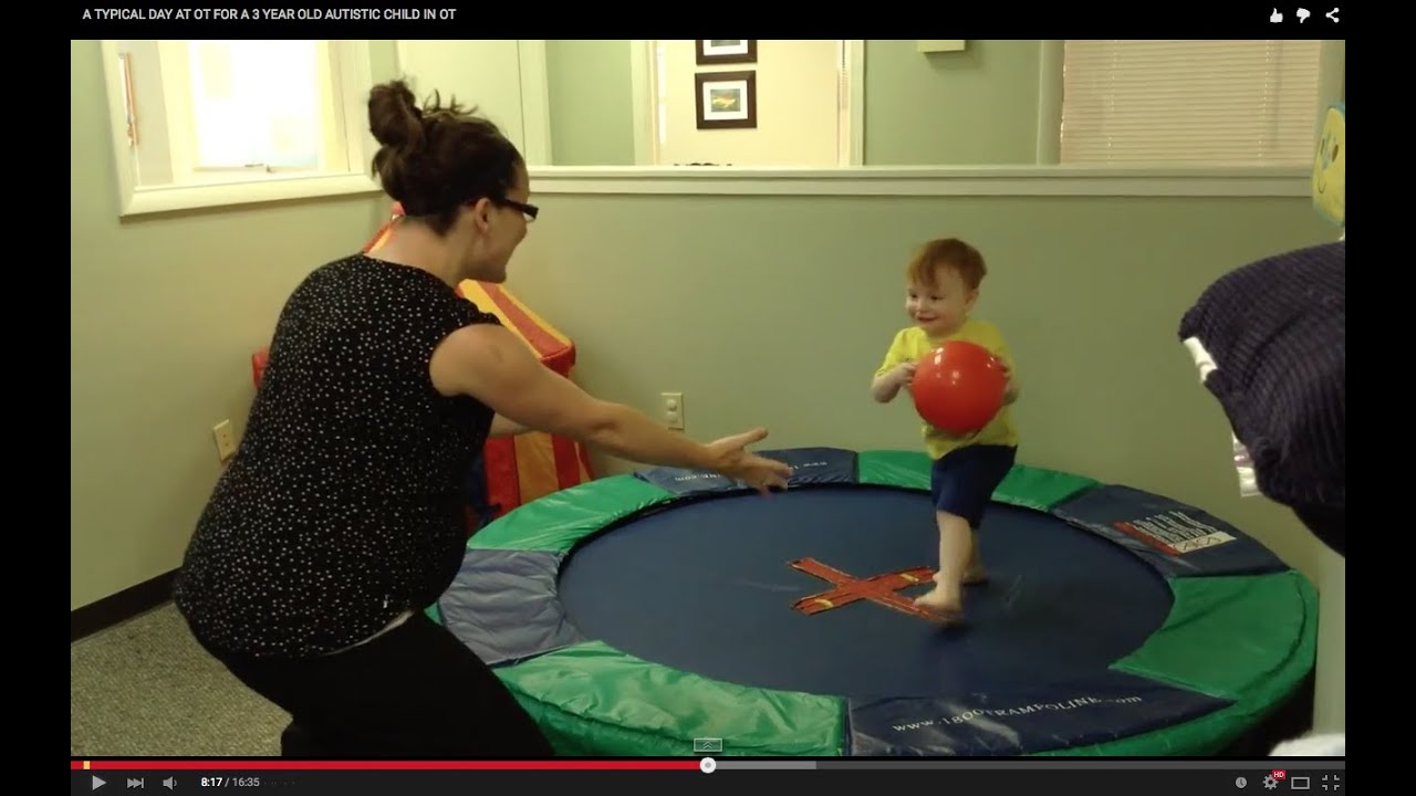 A TYPICAL DAY AT OT FOR A 3 YEAR OLD AUTISTIC CHILD IN OT