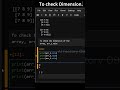 Dimensions of array, Describing Dimension #ai #shorts #numpy #python  #program #education #array