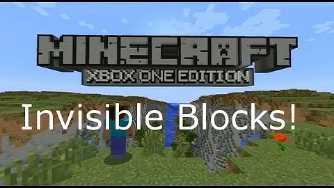 Minecraft Xbox One Invisible Block!
