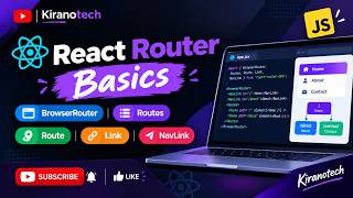 React Router Basics | BrowserRouter, Routes, Route, Link & NavLink Update
