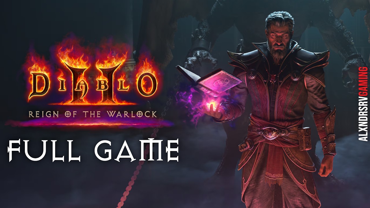 DIABLO 2 REIGN OF THE WARLOCK Gameplay Walkthrough FULL GAME 4K 60FPS PC ULTRA No Commentary