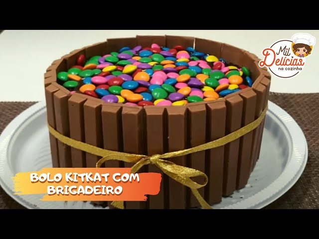 Receita de Bolo de aniversário com kit kat, enviada por fernanda