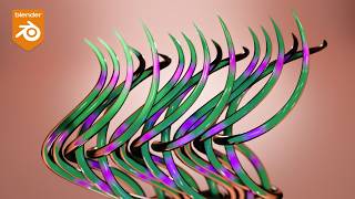 Dynamic Curve Weaving Simulations in Blender Geo Nodes