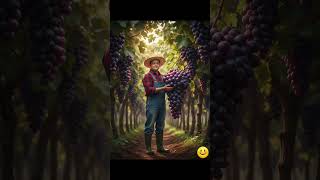 Giant Grapes 🍇... New creation of short with soft music 🎶😄🎶 screenshot 4