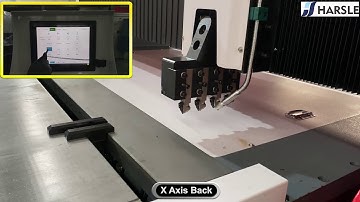 HSKC-4015 Horizontal Sheet Metal CNC V Grooving Machine, V groover and cutting machine