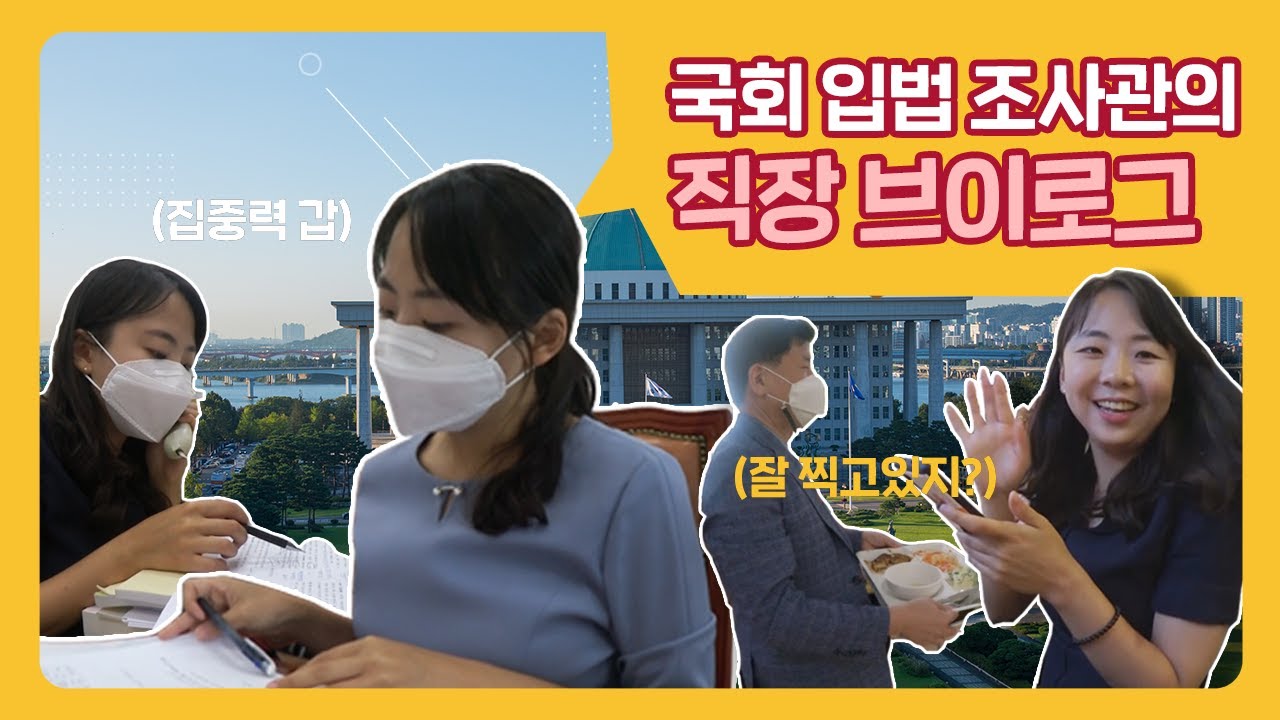 국회의 불은 꺼지지 않는다..★  (두둥) 집중력갑 입법 조사관의 직장 브이로그!