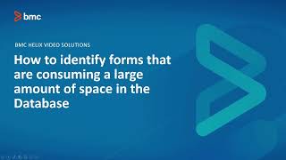 BMC Remedy AR Server: How to identify forms consuming a large amount of space in the Database