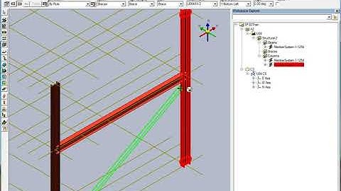 SP3D # 01 Linear Member Systems Column, Beam and Braces