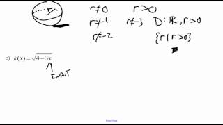 Section 1.2 Example 5 Part II Finding the Domain of a Function