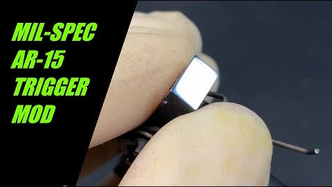 AR-15 trigger polishing   #ar15 #trigger #modification