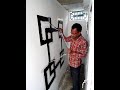 Wall Art with cello tape