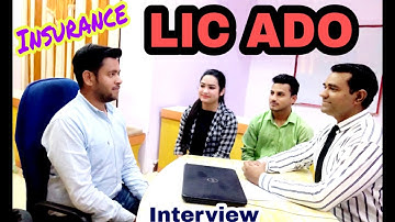 #Insurance #Interview Questions for #LIC #ADO