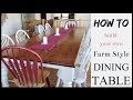 Learn to Build your own Farm-style Dining Table