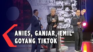 Dijamin Ketawa! Anies, Ganjar dan Ridwan Kamil Goyang Tik Tok Any Song Challenge