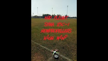 SYMA X5C-1 NEW PROPELLERS HIGH WIND 3rd flight 2min