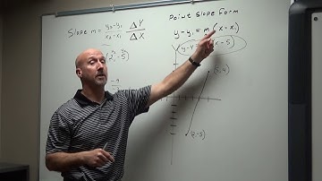 Write an equation in point slope form given 2 points