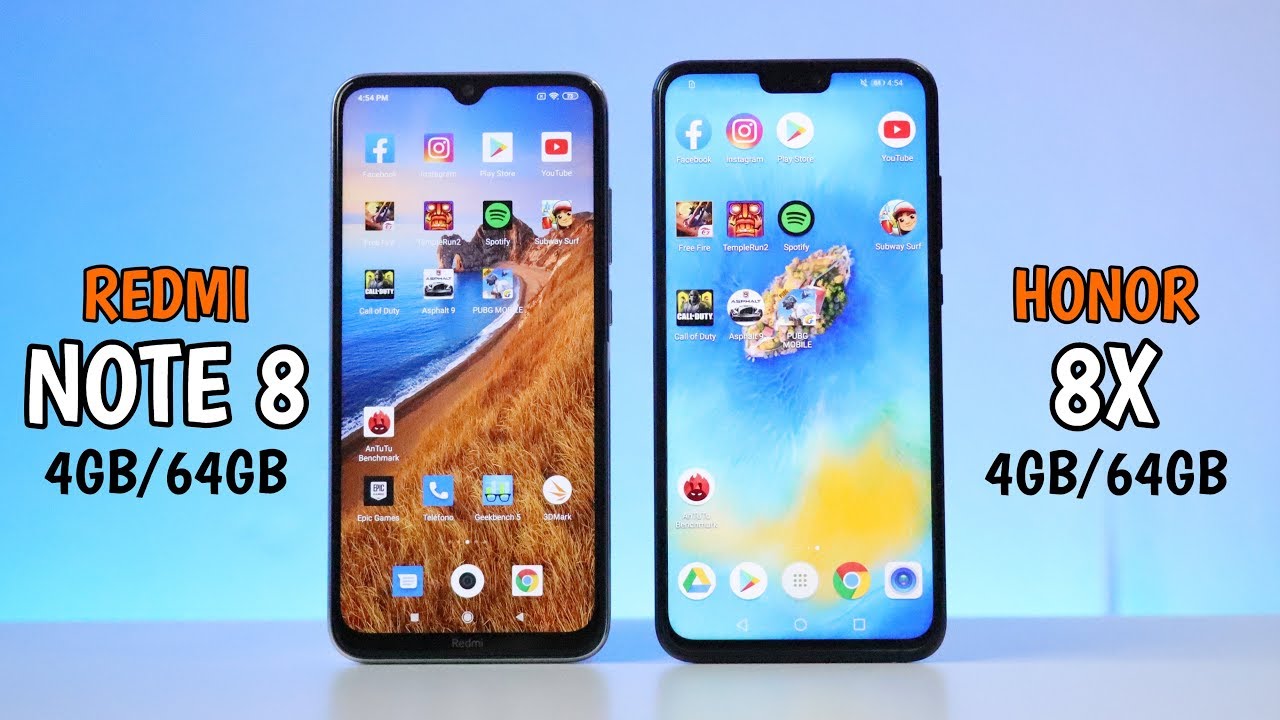 Honor 10 Vs Redmi 8