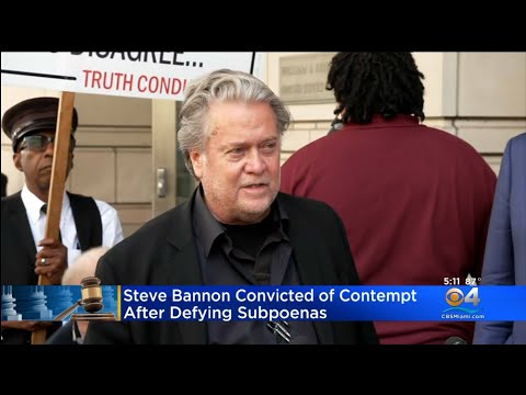 Steve Bannon Convicted On Contempt Of Congress Charges