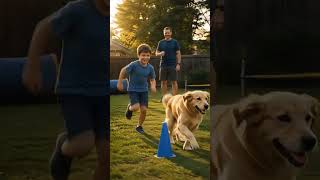 Kid vs Dog Race… This Was NOT Fair 😂🐶 #dog #pawsn #funnyanimals #puppyvideos #funnypuppy #puppy
