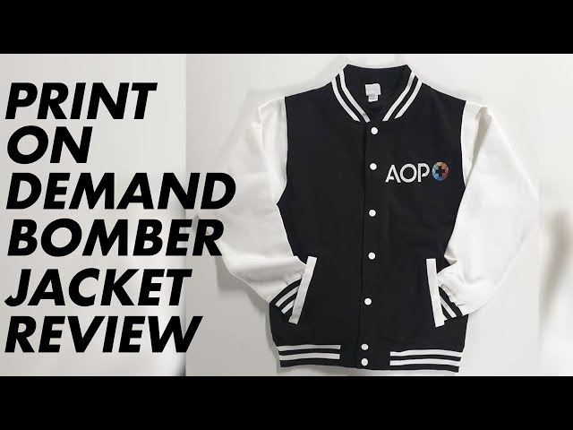 Printify BR Monogram Bomber Jacket