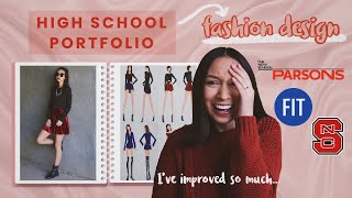 My High School Fashion Design Portfolio (how I got into fashion school) // College Experience Pt. 2