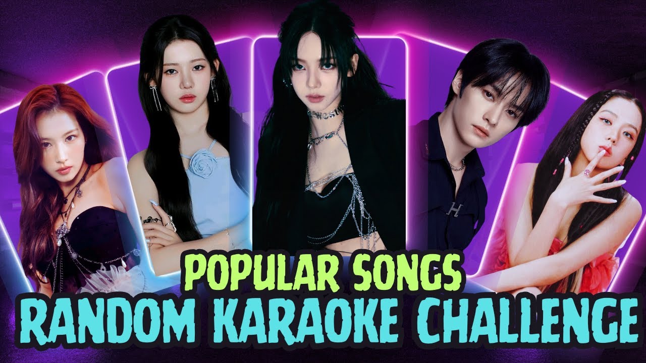 K-POP RANDOM KARAOKE  CHALLENGE 🎤  (With Lyrics || Popular Songs)