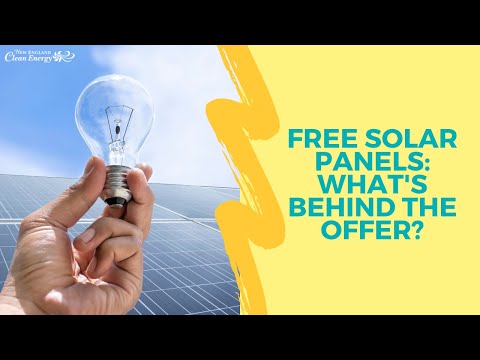 Free Solar Panels: What's Behind the Offer? | New England Clean Energy Inc.