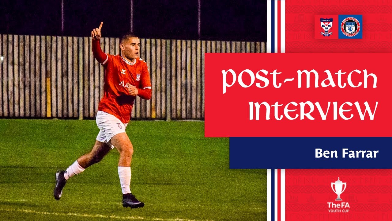 💬 Post-Match Interview | Ben Farrar | Boro Rangers (FA Youth Cup)