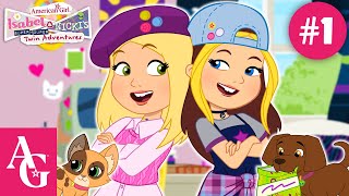 Meet The Twins | Ep 1 | Isabel &amp; Nicki&#39;s Super Duper Twin Adventures | Kids Cartoons | American Girl