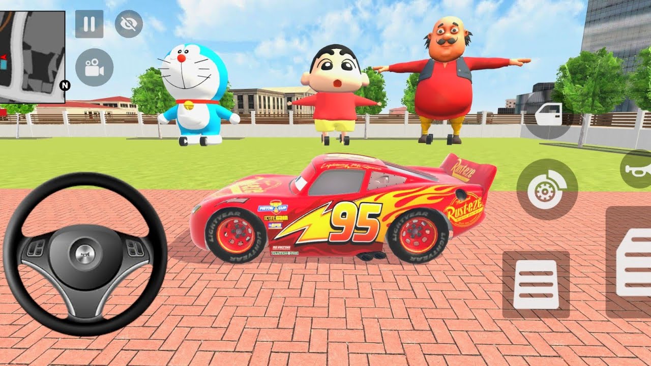 Car Bike Game: Franklin ordered an Indian Mc Queen and drives a new Indian Police Gadi in the Game