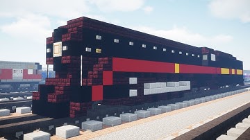 Minecraft N&W 611 J class Steam Locomotive Tutorial Part 1