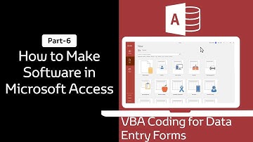 How to Make Software in Microsoft Access Part  06 | VBA for Data Entry Forms