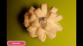 DIY - JAK ZROBIĆ PROSTY KWIATEK Z PŁATKA KOSMETYCZNEGO #2 / FLOWER FROM COTTON PAD #2