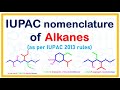 IUPAC nomenclature of Alkanes