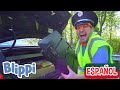 Carros de Policía para Niños con Blippi | Explora con Blippi | Blippi Español | Moonbug Kids