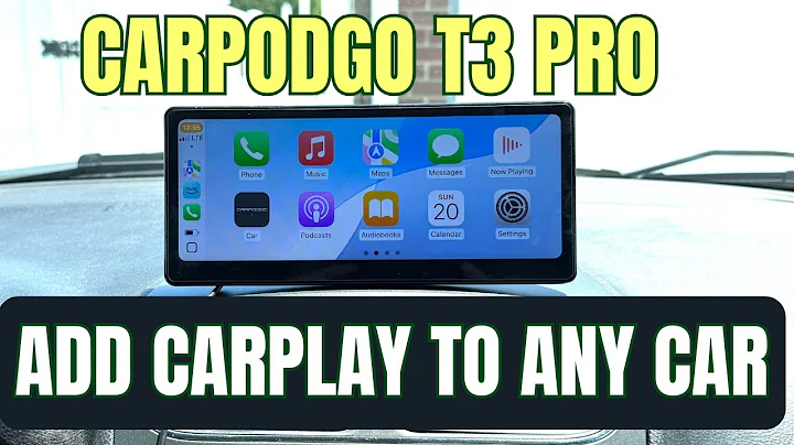CarpodGo T3 Pro - Add 60fps Carplay to any Car