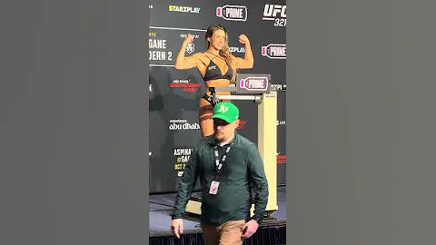 💪🏼😁 MACKENZIE DERN OFFICIAL WEIGH IN (UFC 321)