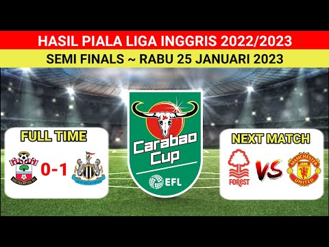 Hasil Piala Liga Inggris Tadi Malam ~ SOUTHAMPTON vs NEWCASTLE Semifinal Carabao Cup 2023 Leg 1