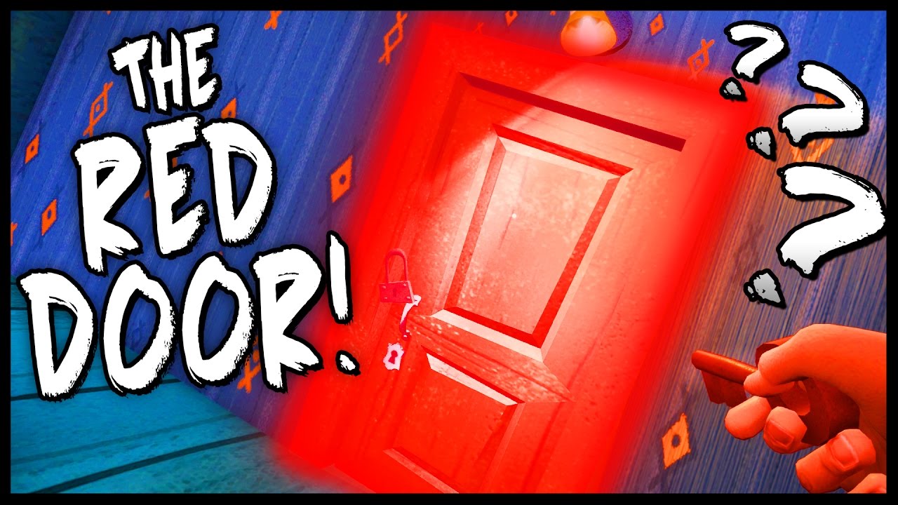 hello neighbor alpha 4 red key room