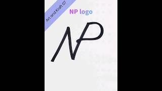 NP Logo | Logo Art | Art and Kraft 07 | #shorts